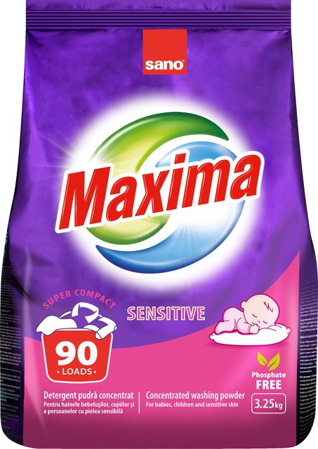 SANO MAXIMA SENSITIVE DETERGENT PUDRA  3.25 Kg